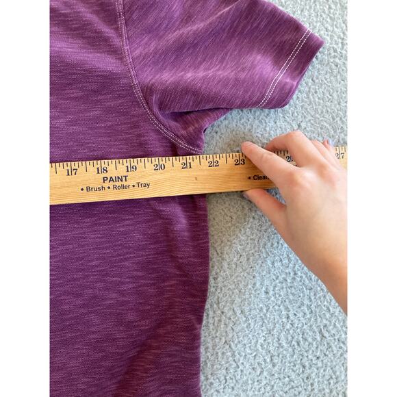 Tommy Bahama Polo Shirt Medium Short Sleeve Purple Heather Outdoor Golf Fishing - Picture 9 of 12